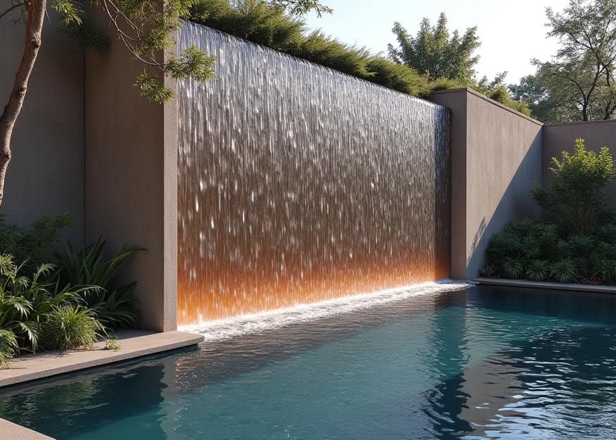 Muro de agua residencial en Antioquia